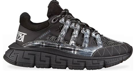 Versace trigreca lace up sneakers